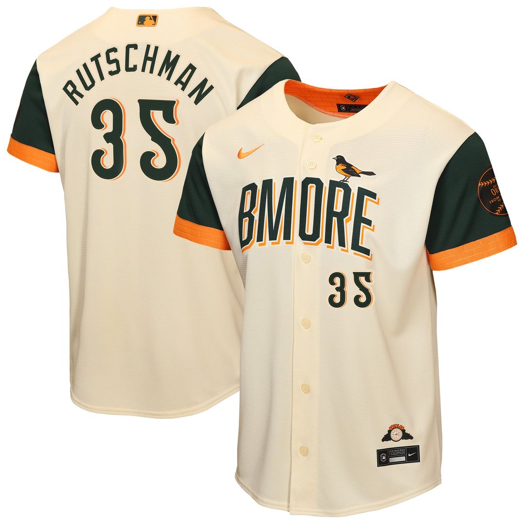 Adley Rutschman Baltimore Orioles Youth 2026 Jersey - Cream