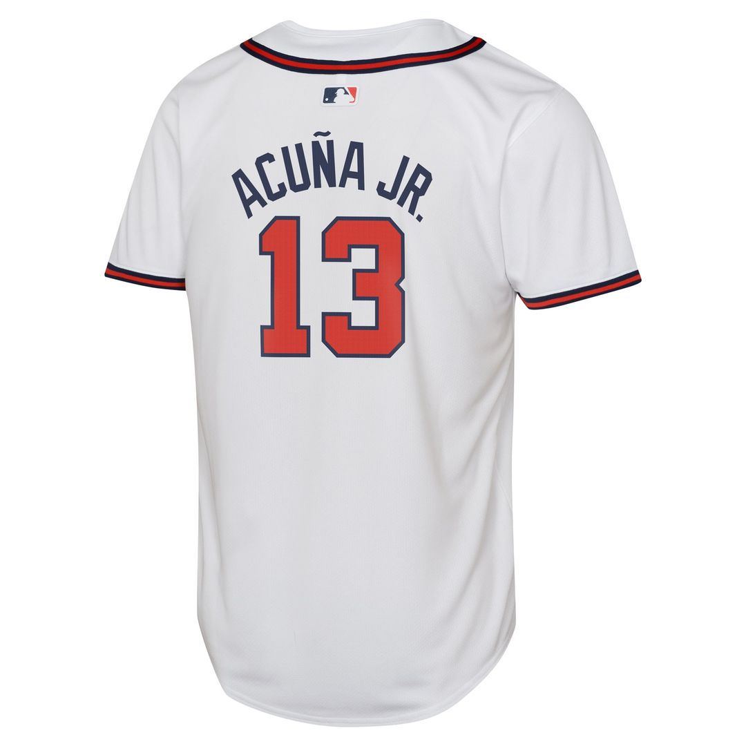 Ronald Acuña Jr. Atlanta Braves Youth Home Jersey - White