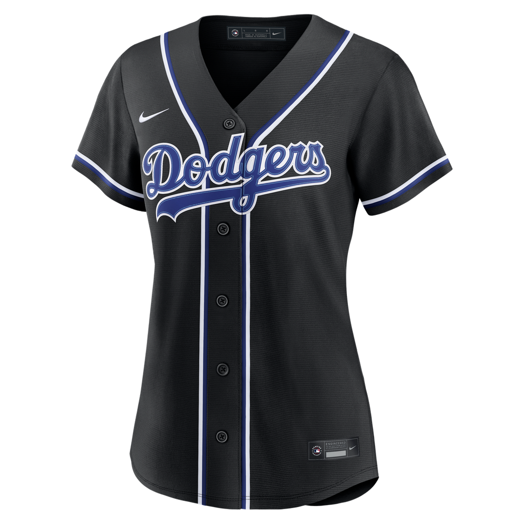 Teoscar Hernández Los Angeles Dodgers Women's Fashion Black Out Jersey