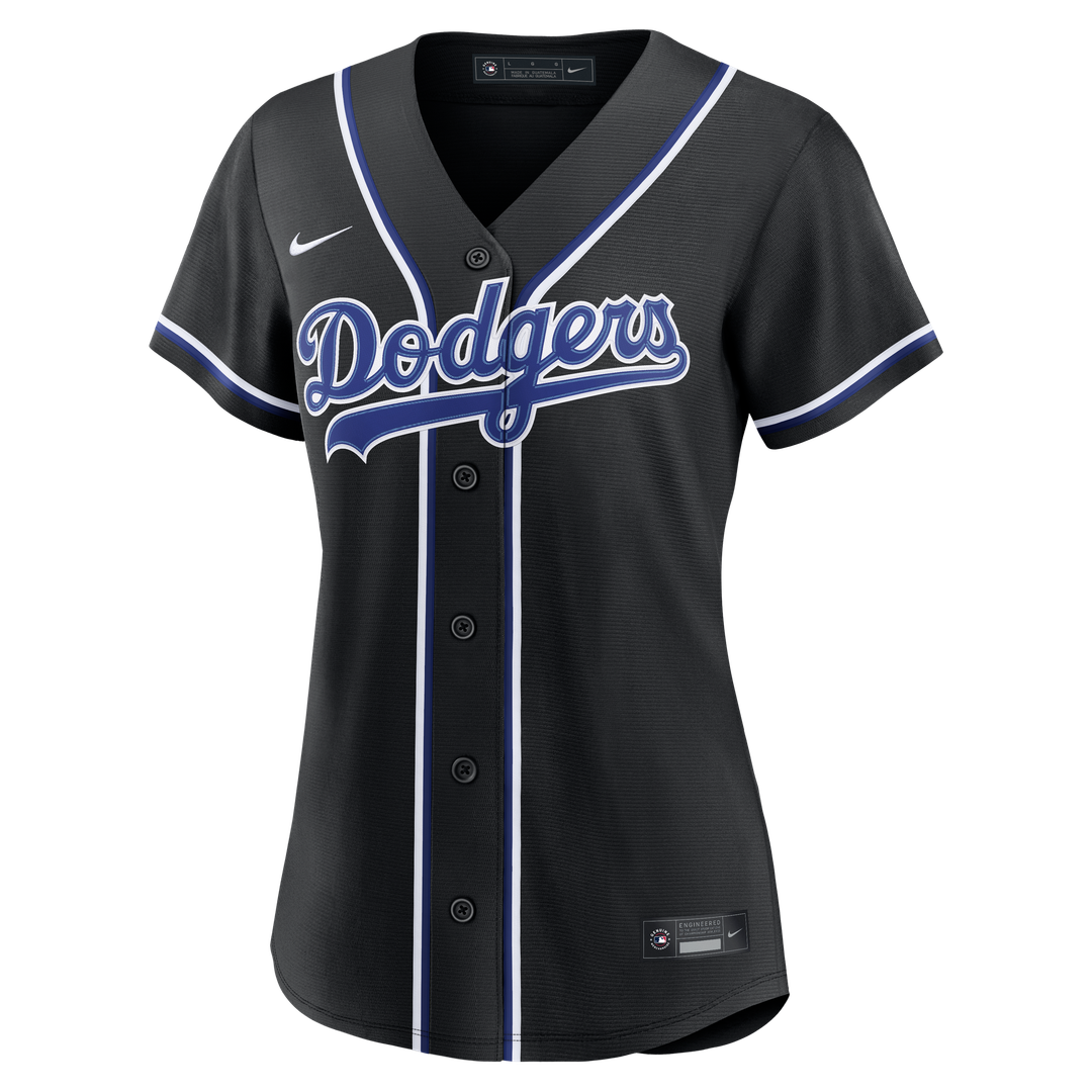 Teoscar Hernández Los Angeles Dodgers Women's Fashion Black Out Jersey
