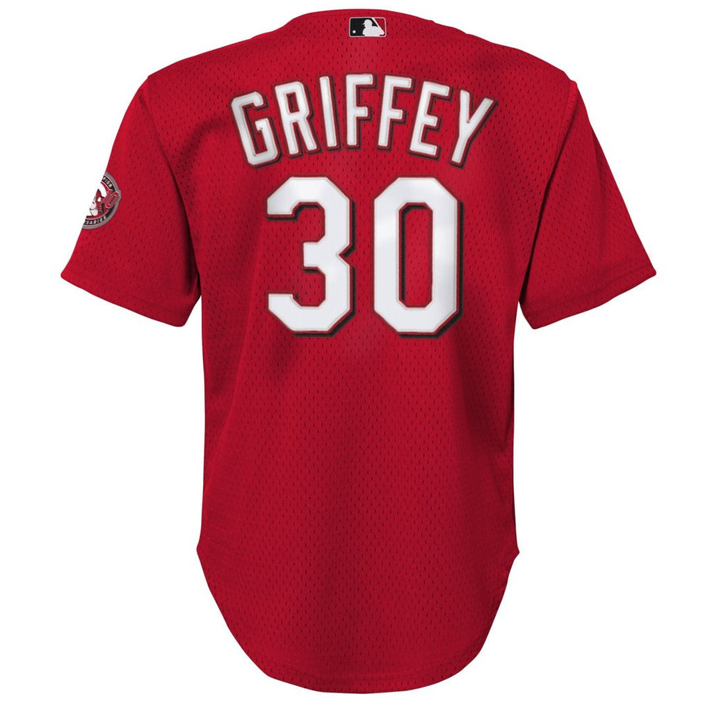 Ken Griffey Jr. Cincinnati Reds Youth Mesh Jersey - Red