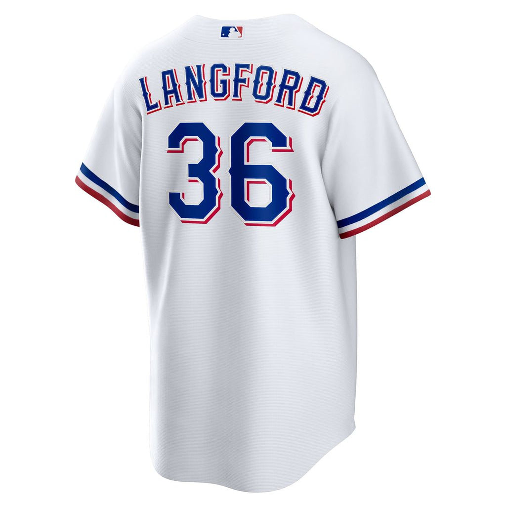 Wyatt Langford Texas Rangers Home Jersey - White