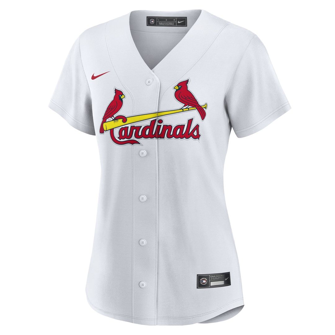 St. Louis Cardinals Women's #1 Mom Home Jersey - White