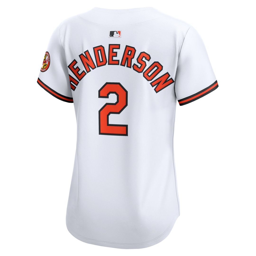 Gunnar Henderson Baltimore Orioles Women's Home Jersey - White