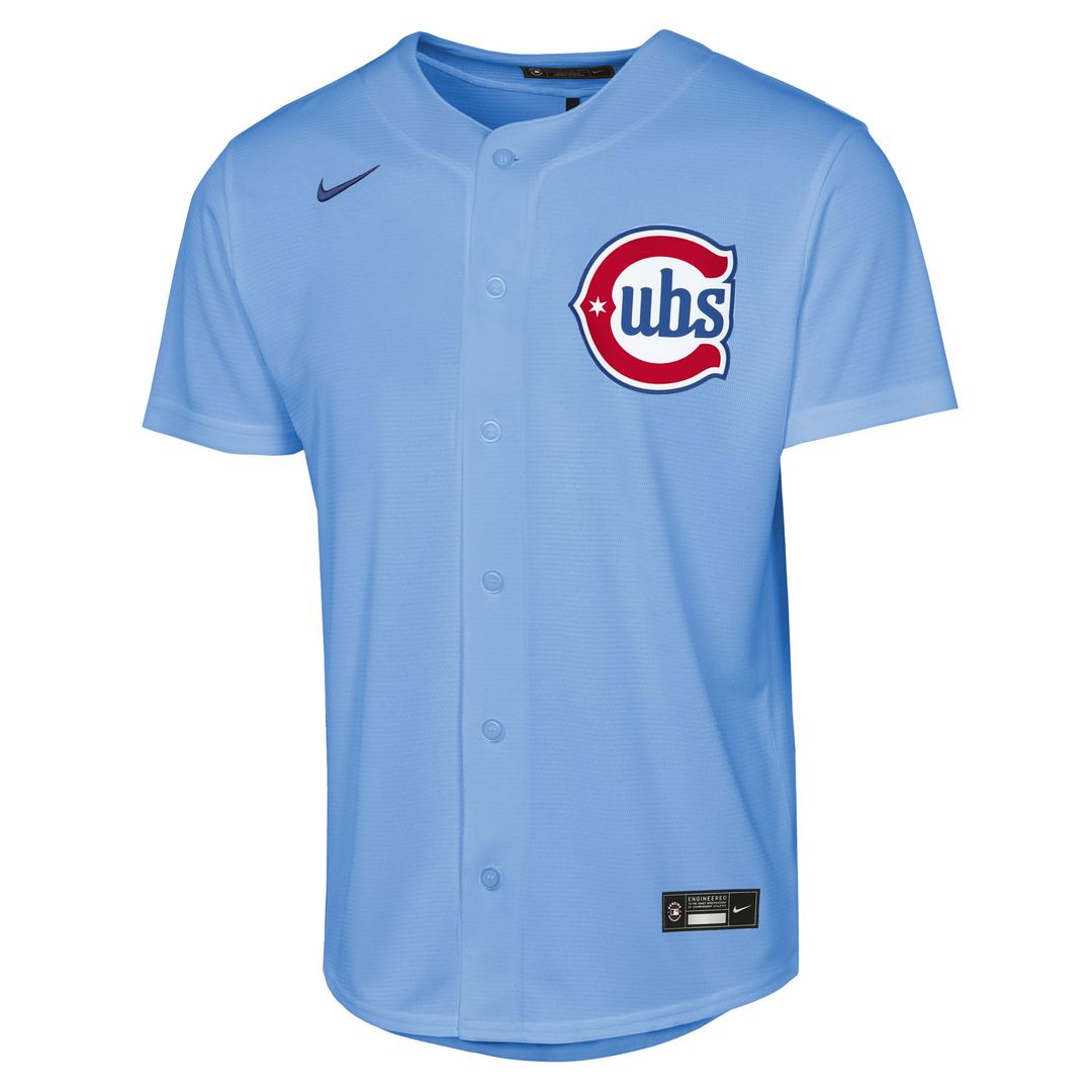 Chicago Cubs Youth Alternate Jersey - Light Blue