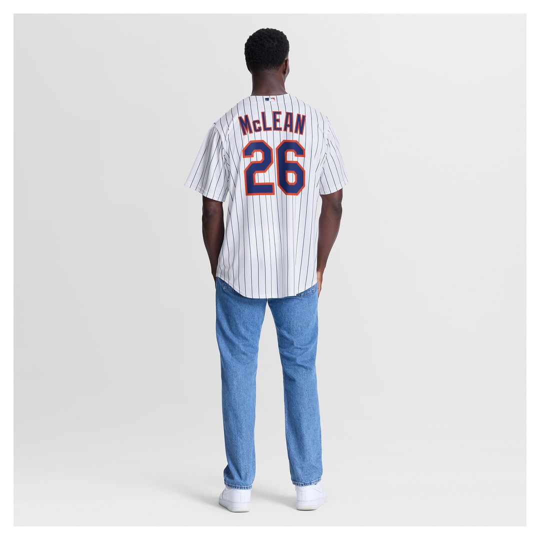 Nolan McLean New York Mets Home Jersey - White