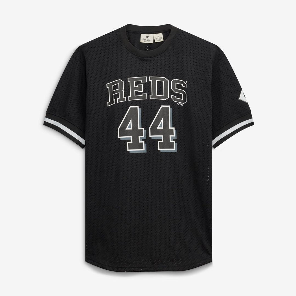 Elly De La Cruz Cincinnati Reds Big & Tall Heavyweight Mesh Jersey - Black/White