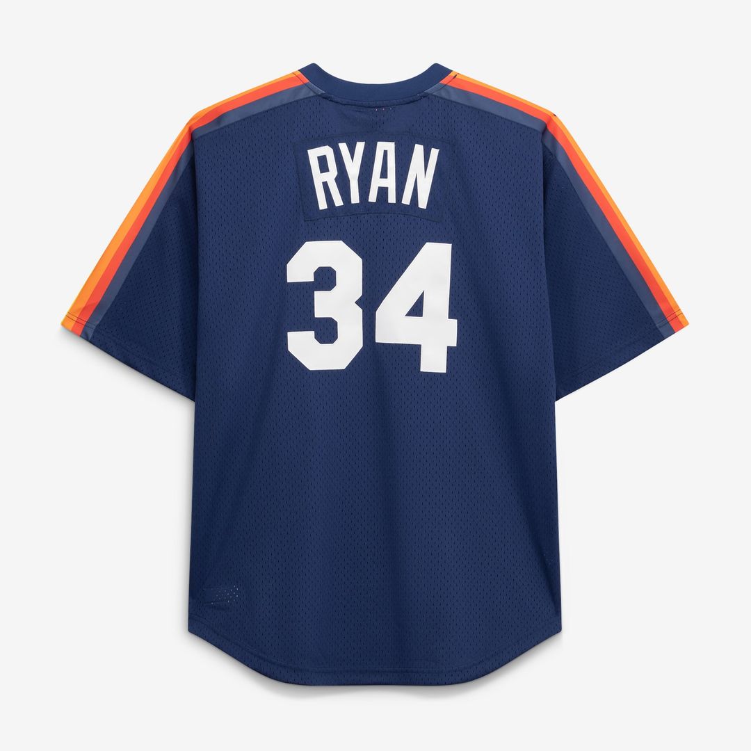 Nolan Ryan Houston Astros Big & Tall Mesh Jersey - Navy