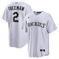 Tyler Freeman Colorado Rockies Youth Home Jersey - White