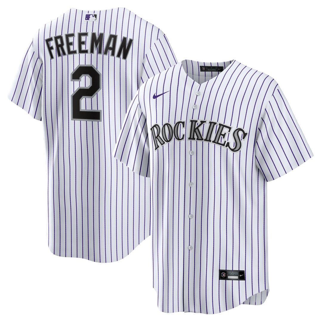 Tyler Freeman Colorado Rockies Youth Home Jersey - White