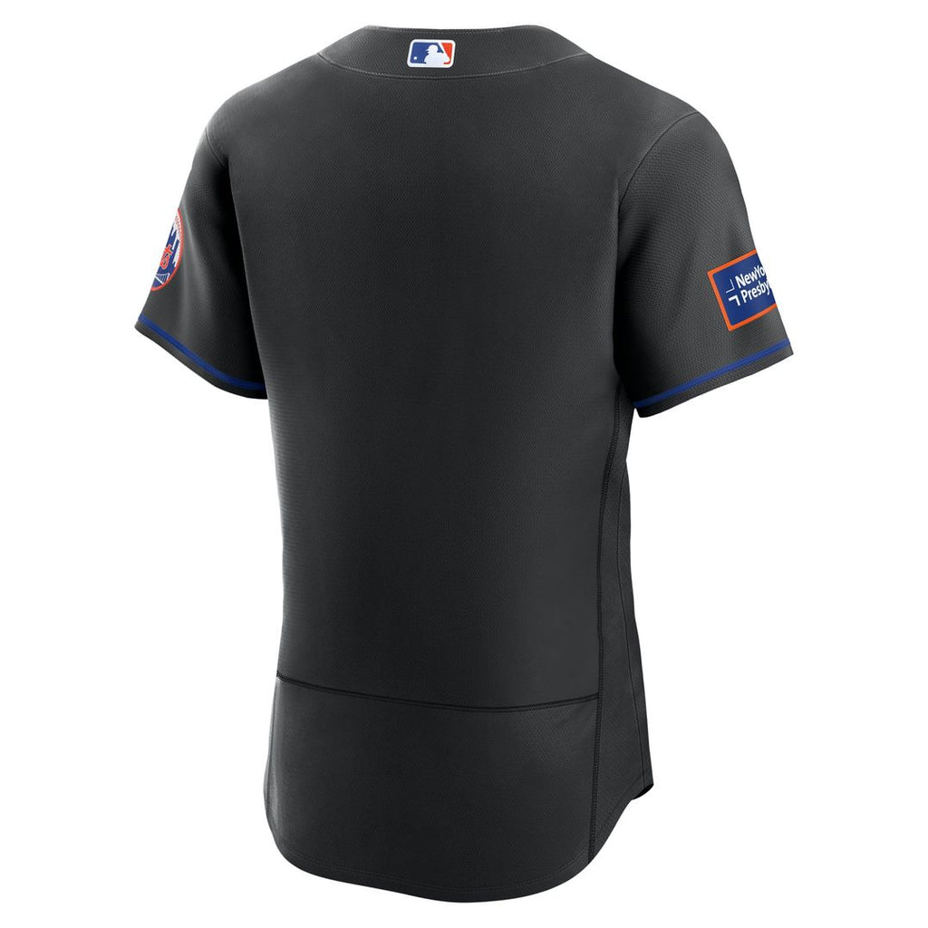 New York Mets Alternate Sponsor Patch Jersey - Black