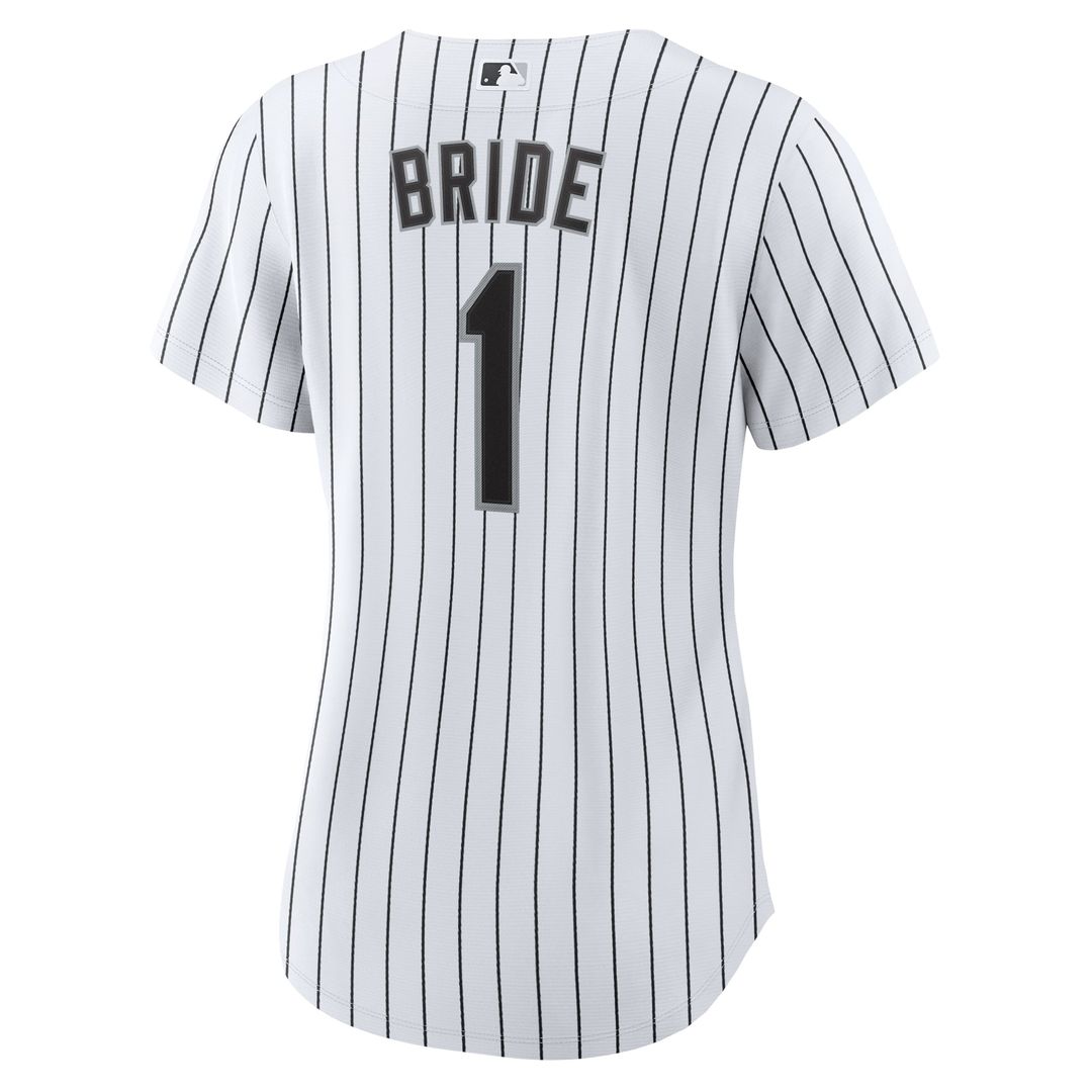Chicago White Sox Women's #1 Bride Home Jersey - White