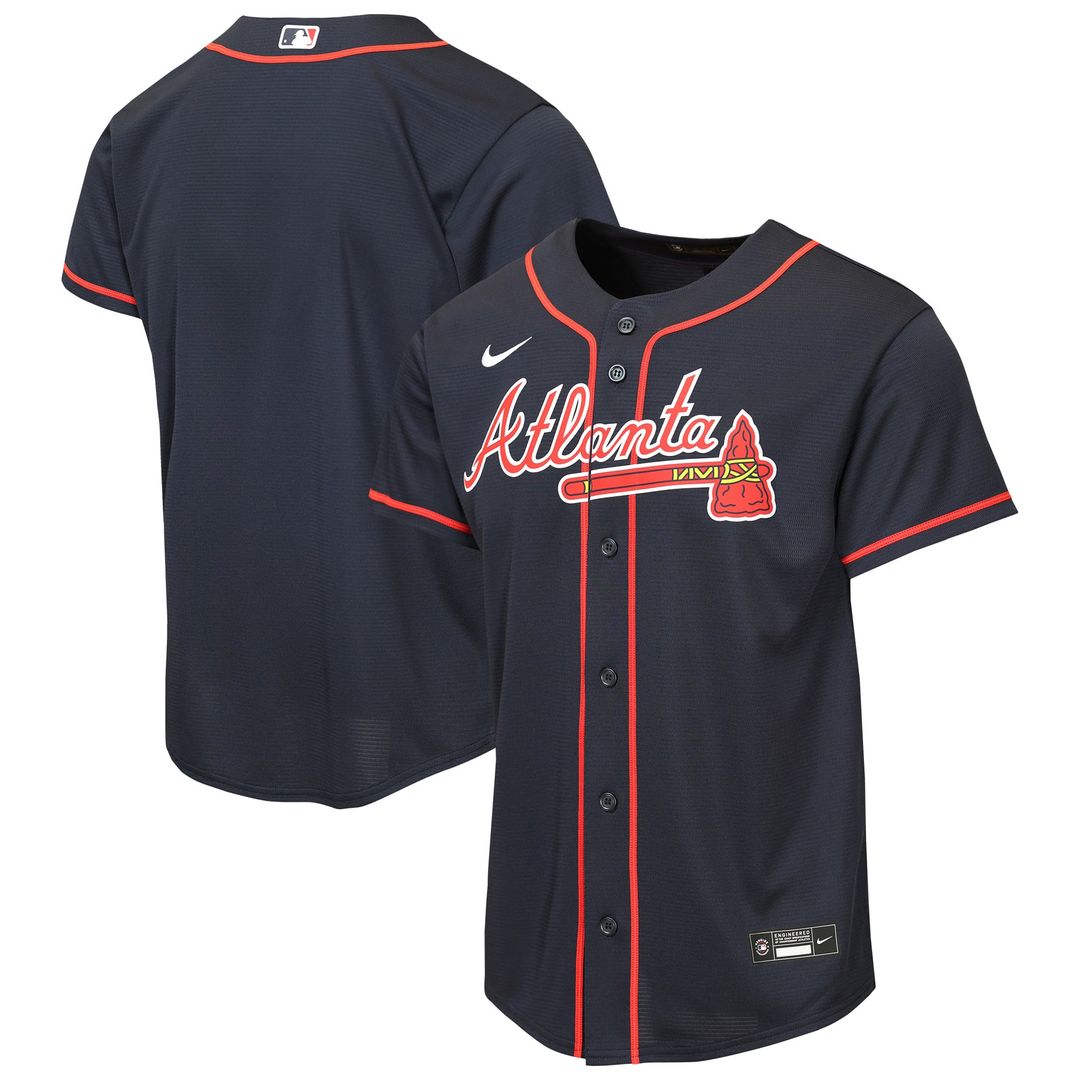 Atlanta Braves Youth Alternate Jersey - Red