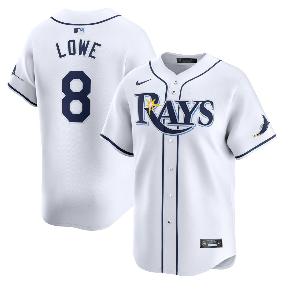 Brandon Lowe Tampa Bay Rays Home Jersey - White