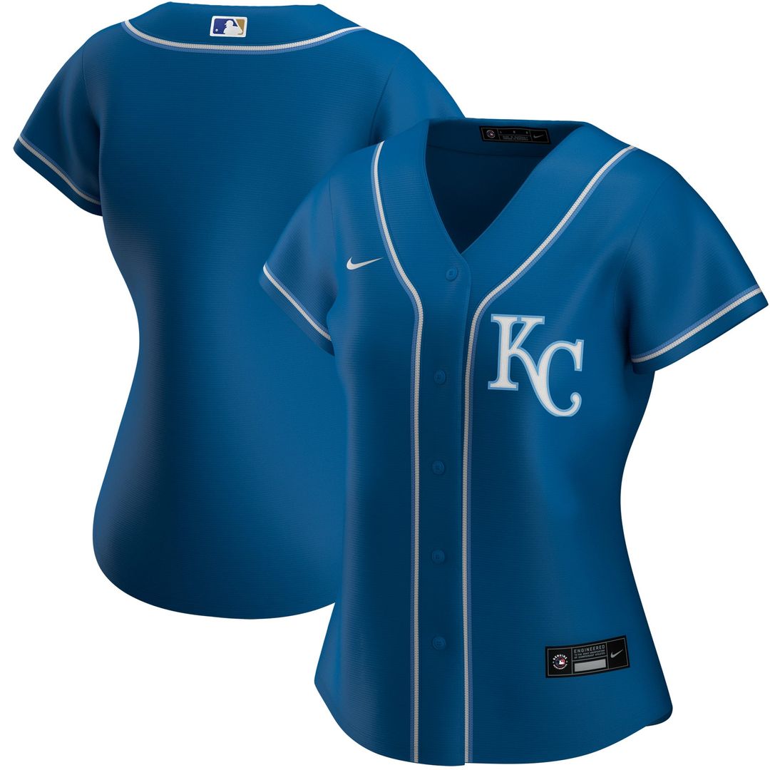 Kansas City Royals Women's Home Replica Team Logo Jersey - White