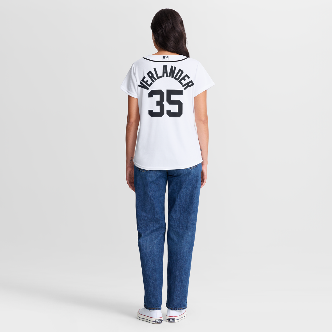 Justin Verlander Detroit Tigers Women's Home Jersey - White