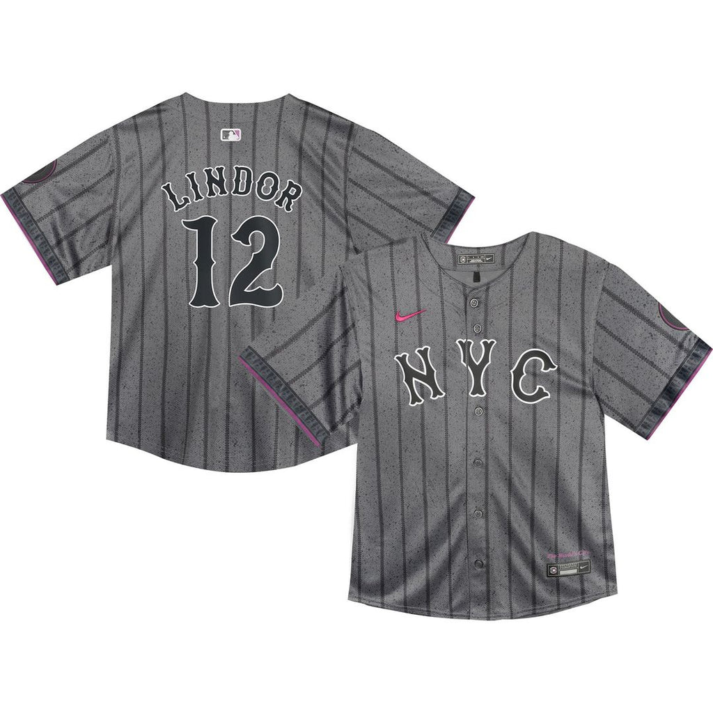 Francisco Lindor New York Mets Infant 2024 Jersey - Graphite