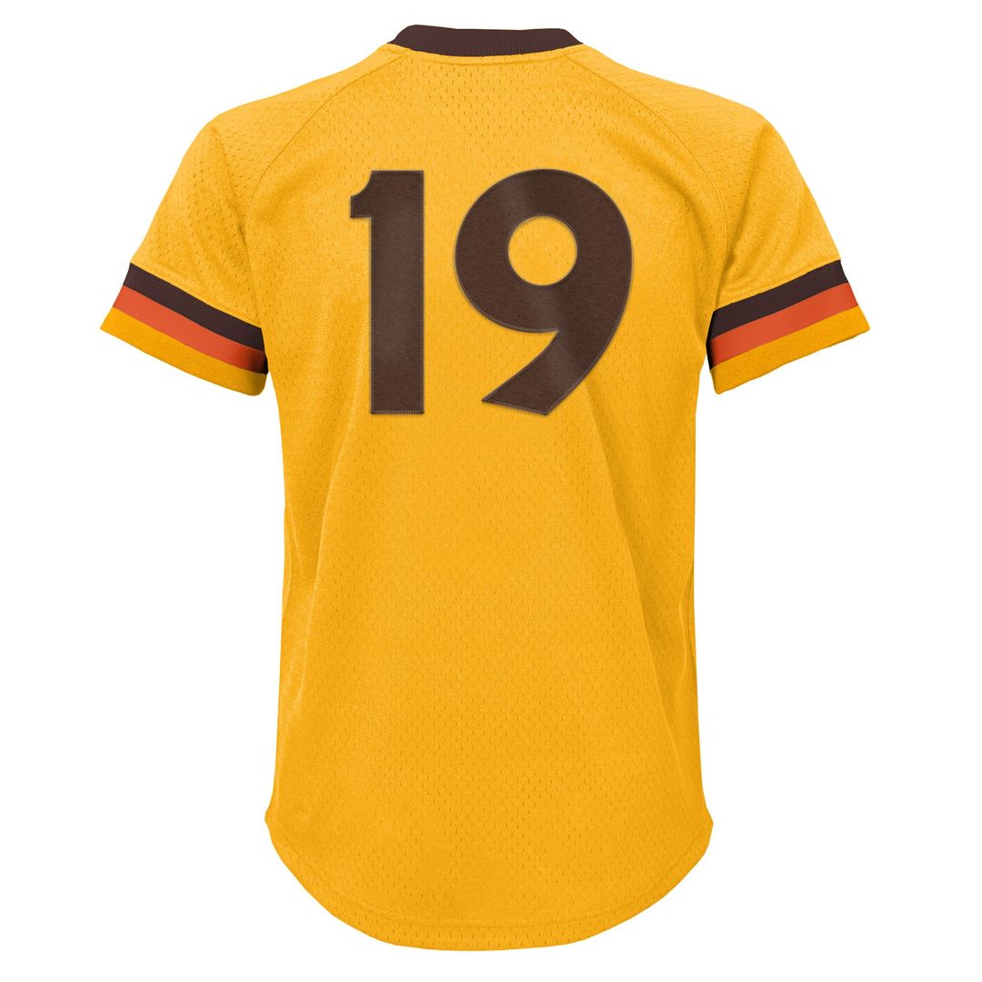 Tony Gwynn San Diego Padres Youth Mesh Jersey - Gold