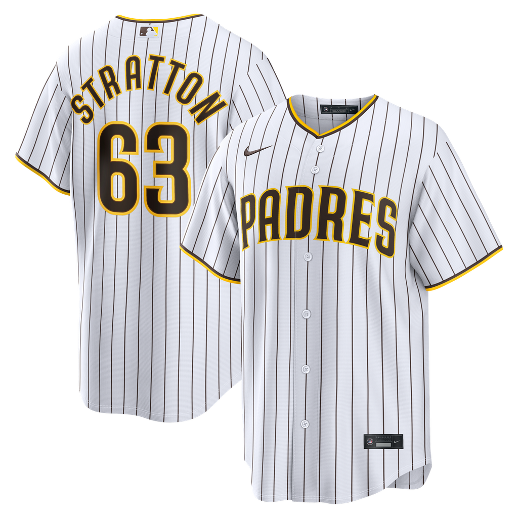 Hunter Stratton San Diego Padres Home Jersey - White