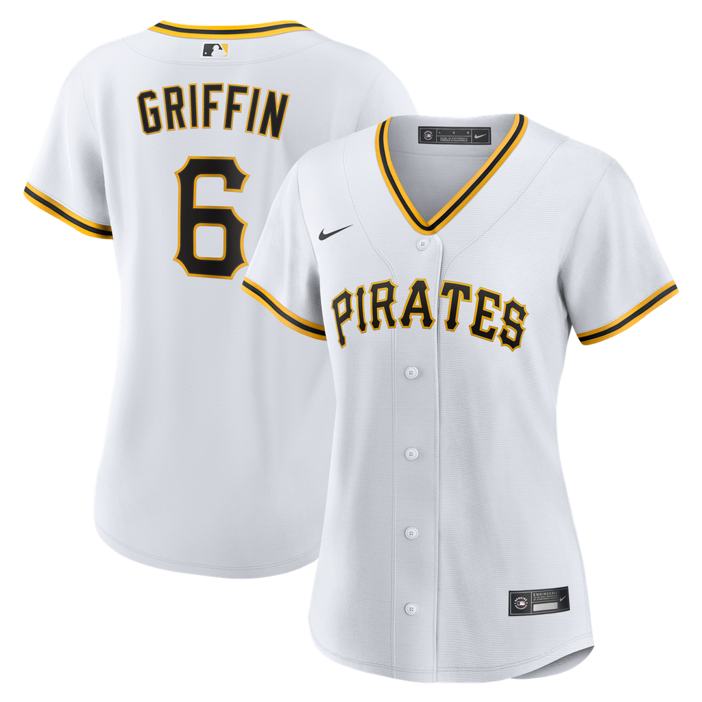 Konnor Griffin Pittsburgh Pirates Women's Home Jersey - White