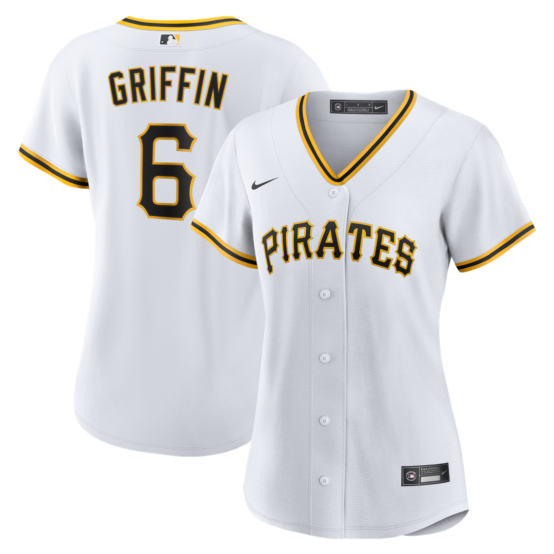 Konnor Griffin Pittsburgh Pirates Women's Home Jersey - White