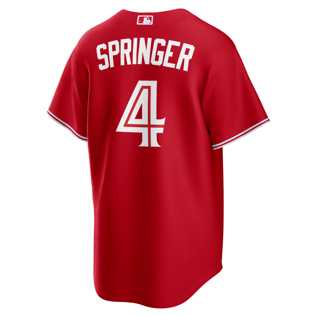George Springer Toronto Blue Jays Canada Day Jersey - Red