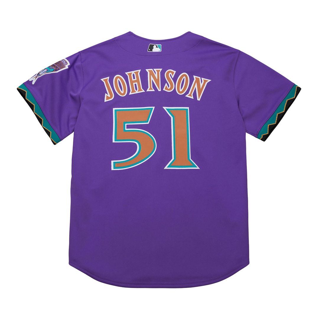 Randy Johnson Arizona Diamondbacks 2000 Throwback Jersey - Purple