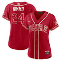 Brandon Nimmo Texas Rangers Women's 2026 Jersey - Red