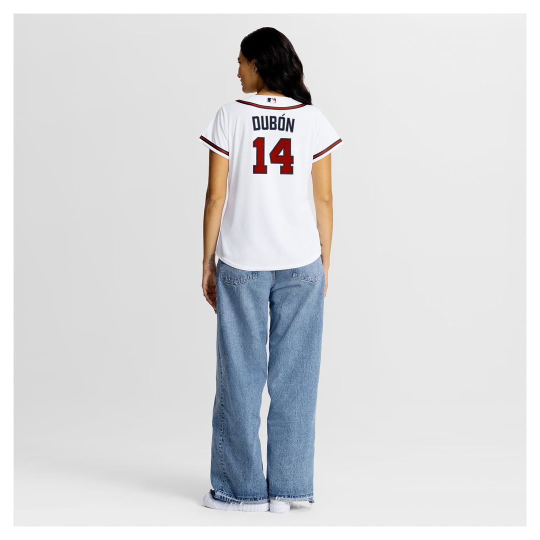Mauricio Dubón Atlanta Braves Women's Home Jersey - White