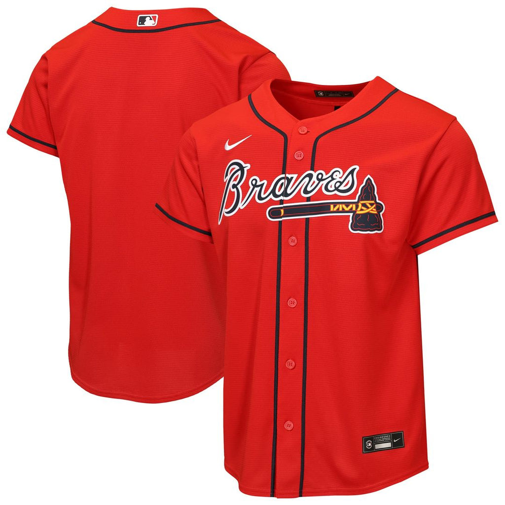 Atlanta Braves Youth Alternate Jersey - Red