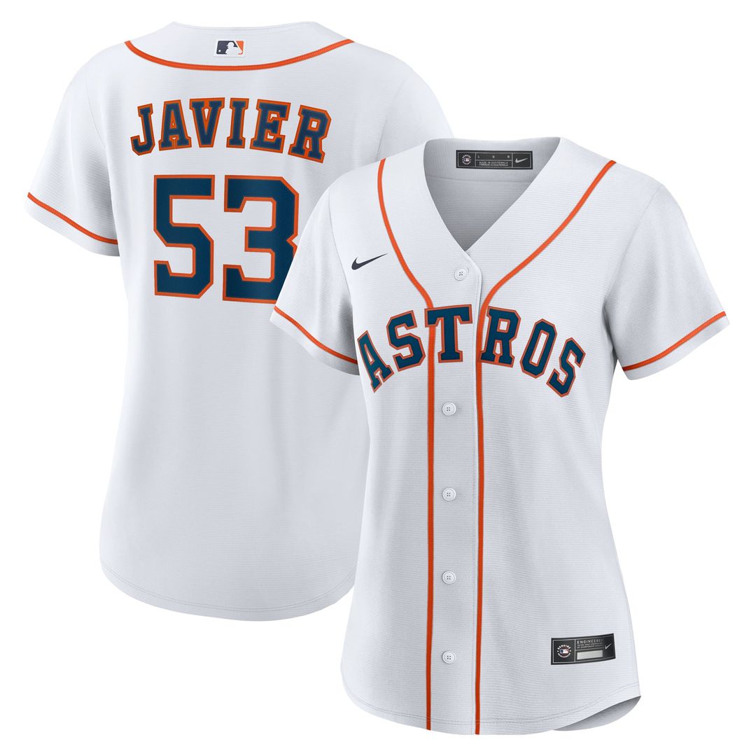 Cristian Javier Houston Astros Women's Home Jersey - White