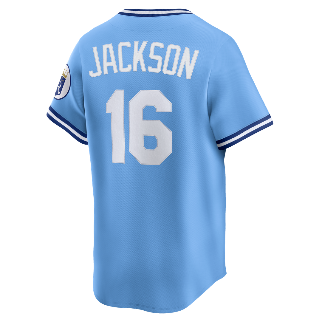 Bo Jackson Kansas City Royals Throwback Jersey - Light Blue