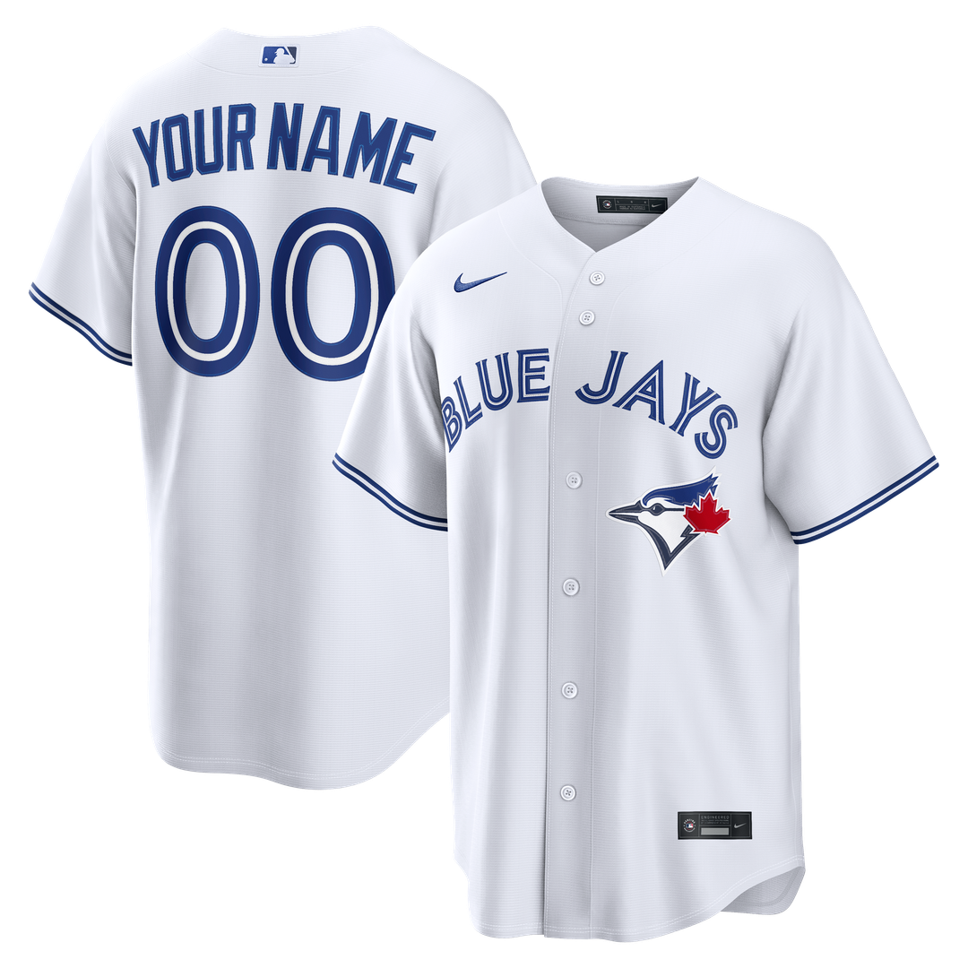 Toronto Blue Jays Home Replica Custom Jersey - White