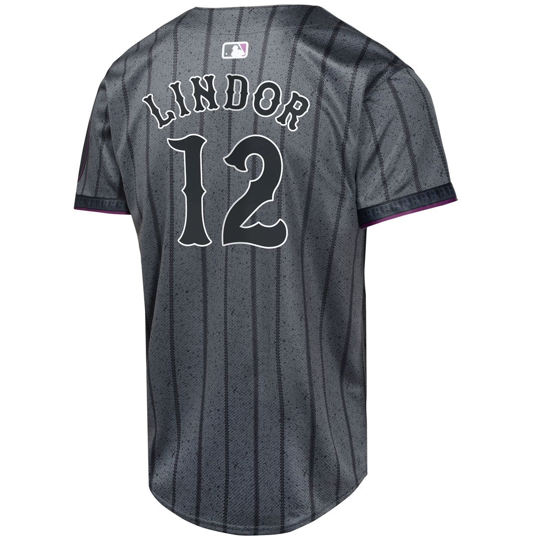Francisco Lindor New York Mets Youth 2024 Jersey - Graphite