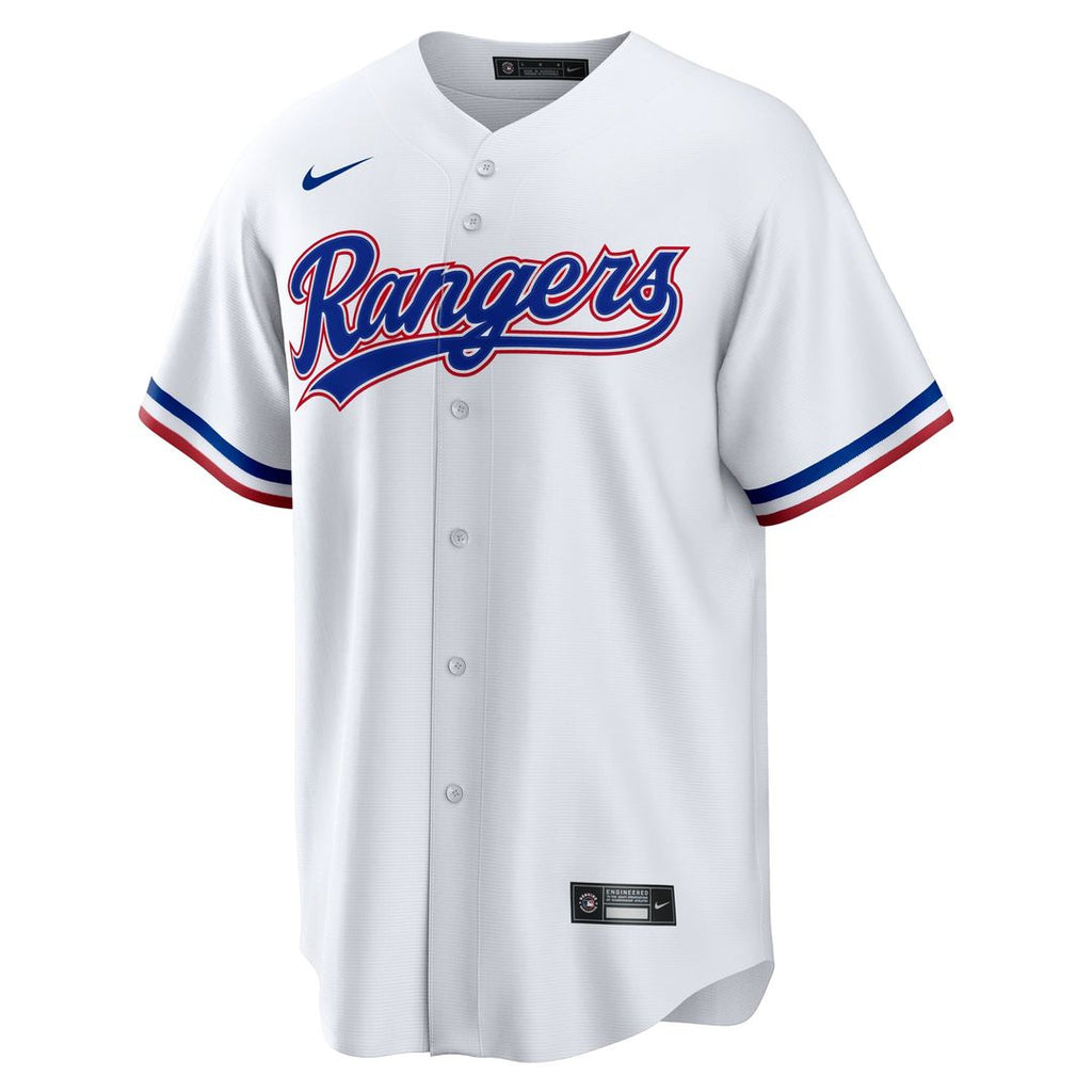 Texas Rangers #1 Groom Home Jersey - White
