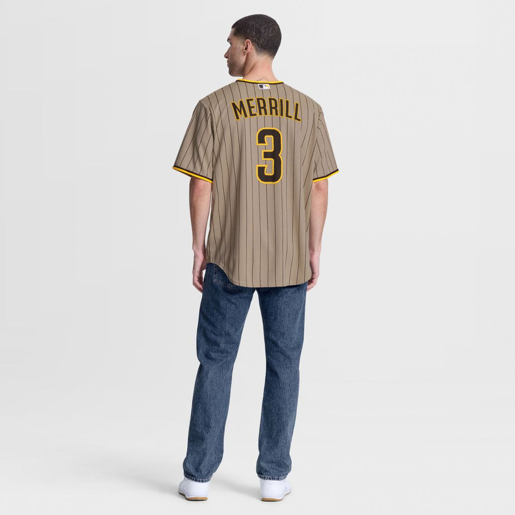 Jackson Merrill San Diego Padres Road Jersey - Brown