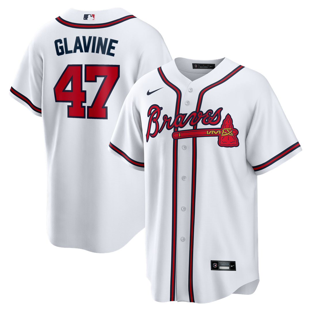 Tom Glavine Atlanta Braves Home Retired Player Jersey - White