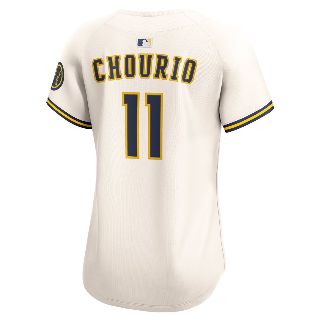 Jackson Chourio Milwaukee Brewers Women's Home Jersey - Cream