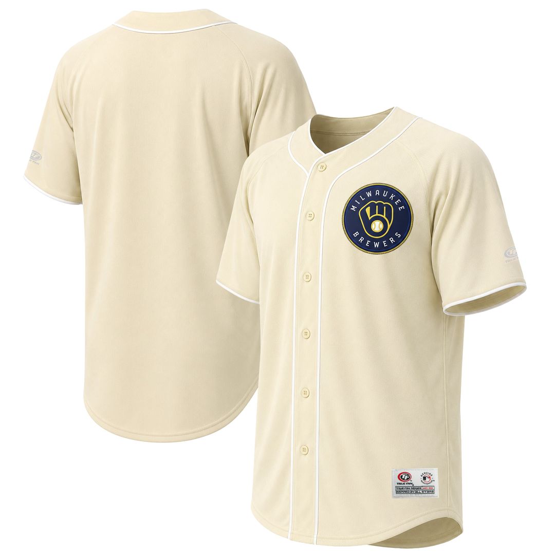 Milwaukee Brewers Fashion Jersey - Cream
