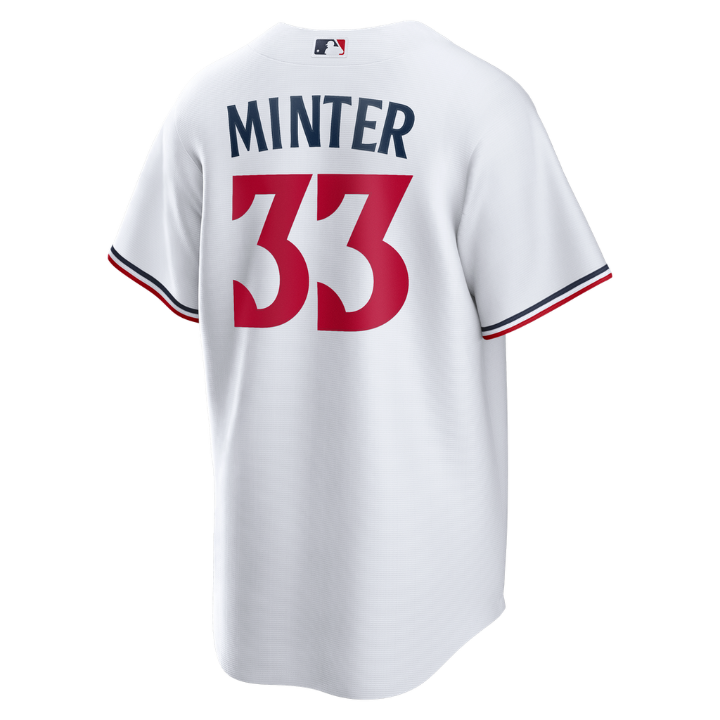 A.J. Minter Minnesota Twins Home Jersey - White