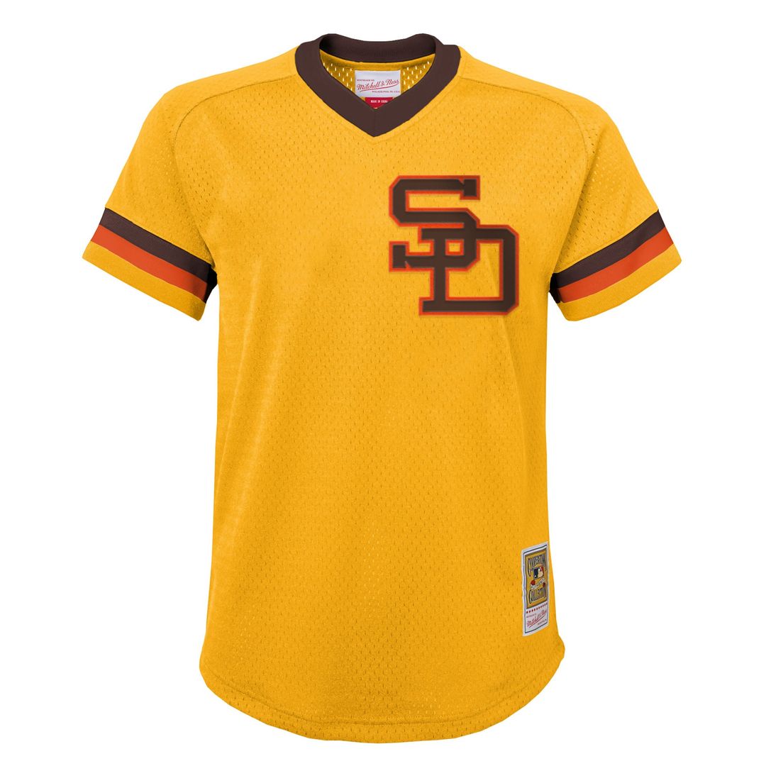 Tony Gwynn San Diego Padres Youth Mesh Jersey - Gold