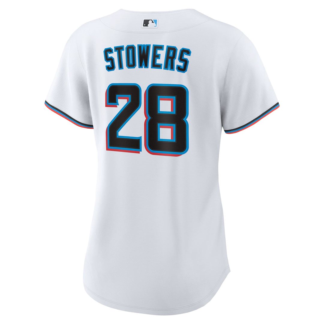 Kyle Stowers Miami Marlins Women's Home Jersey - White