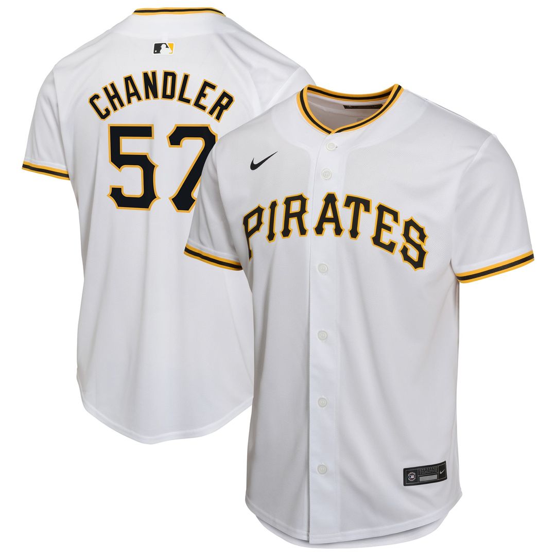 Bubba Chandler Pittsburgh Pirates Youth Home Player Jersey - White