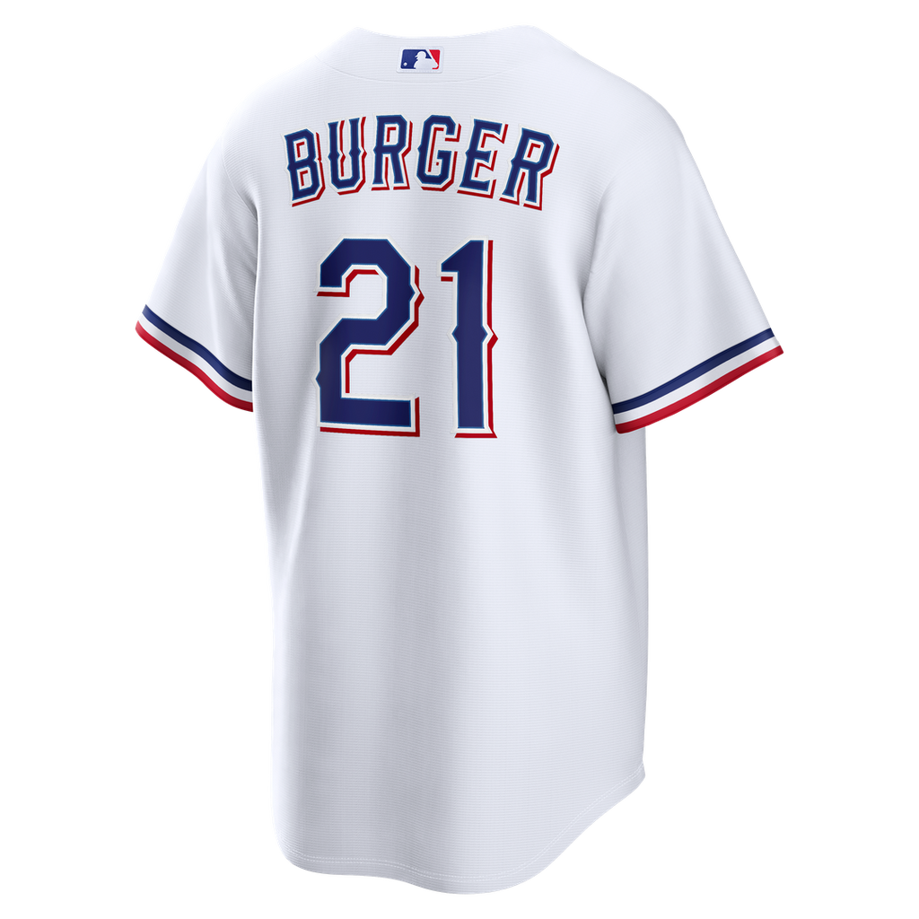 Jake Burger Texas Rangers Home Jersey - White