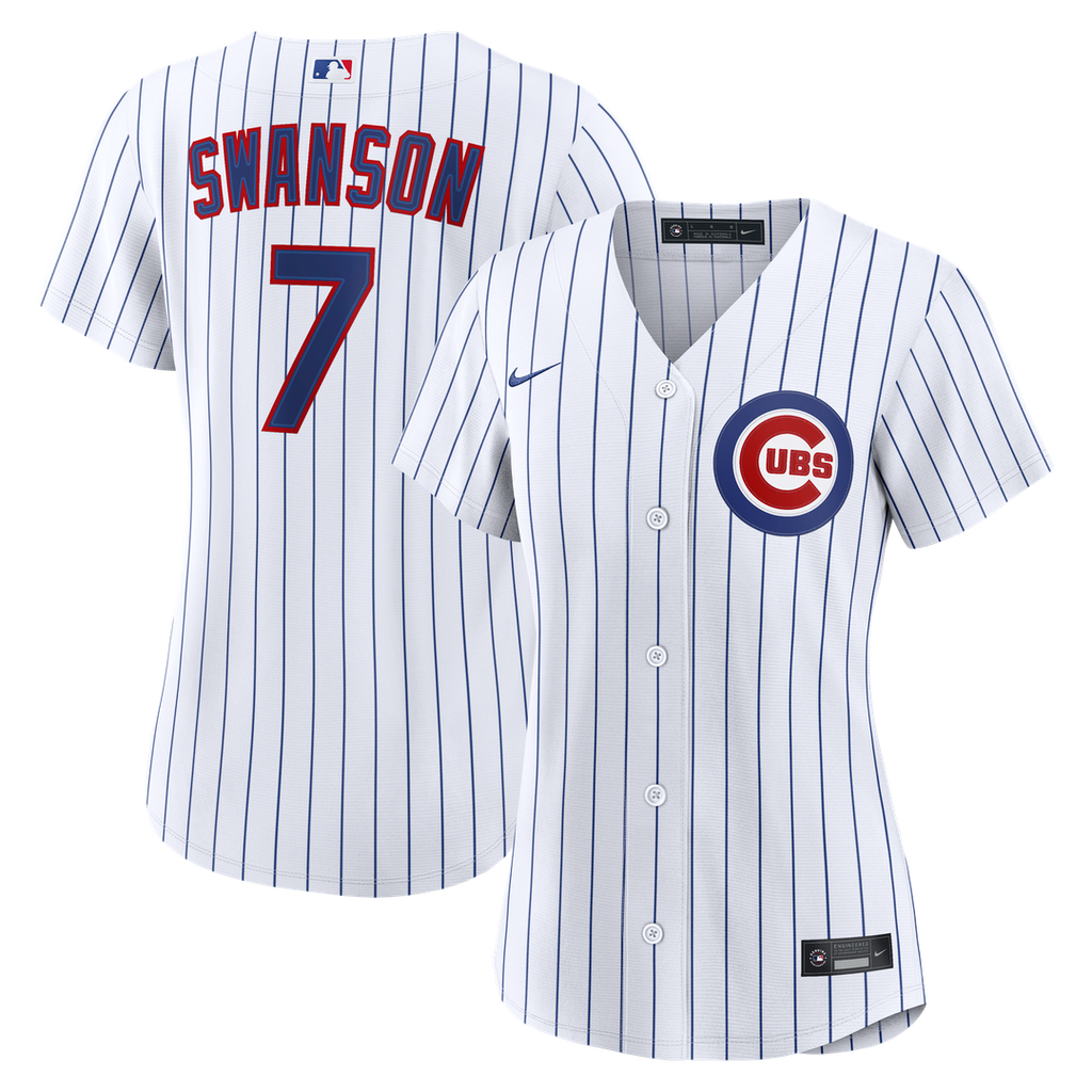 Dansby Swanson Chicago Cubs Women's Home Jersey - White