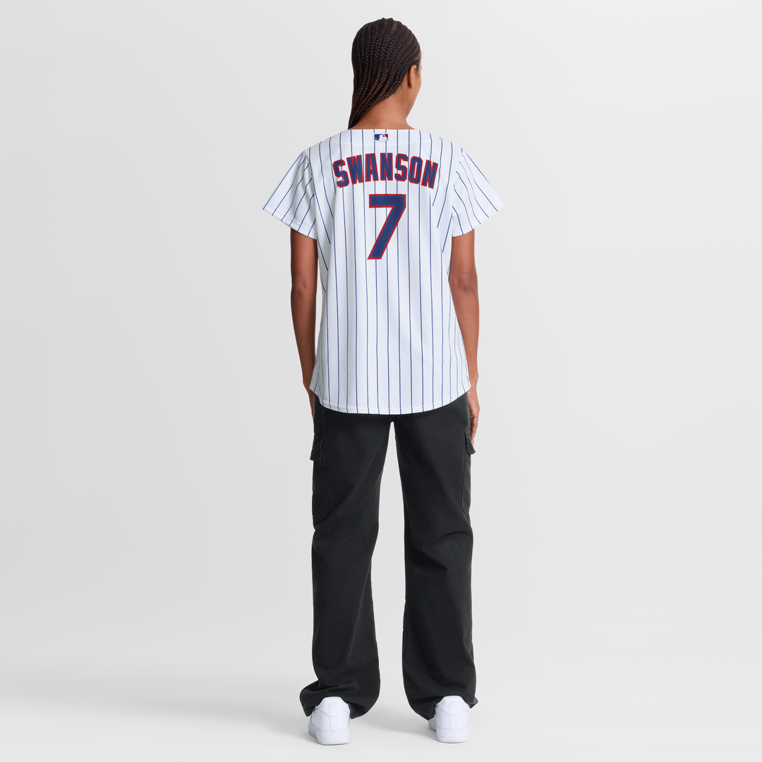Dansby Swanson Chicago Cubs Women's Home Jersey - White