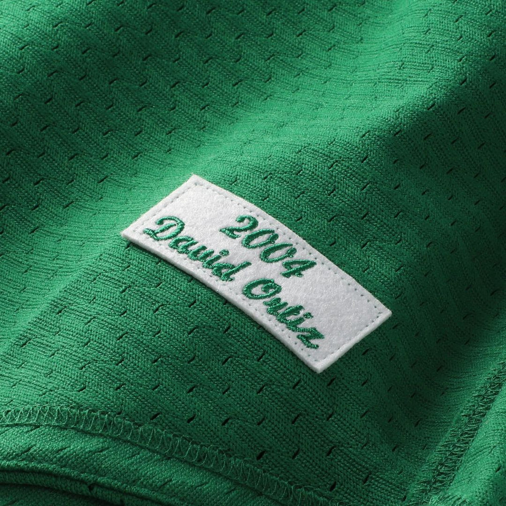 David Ortiz Boston Red Sox Mesh Jersey - Kelly Green