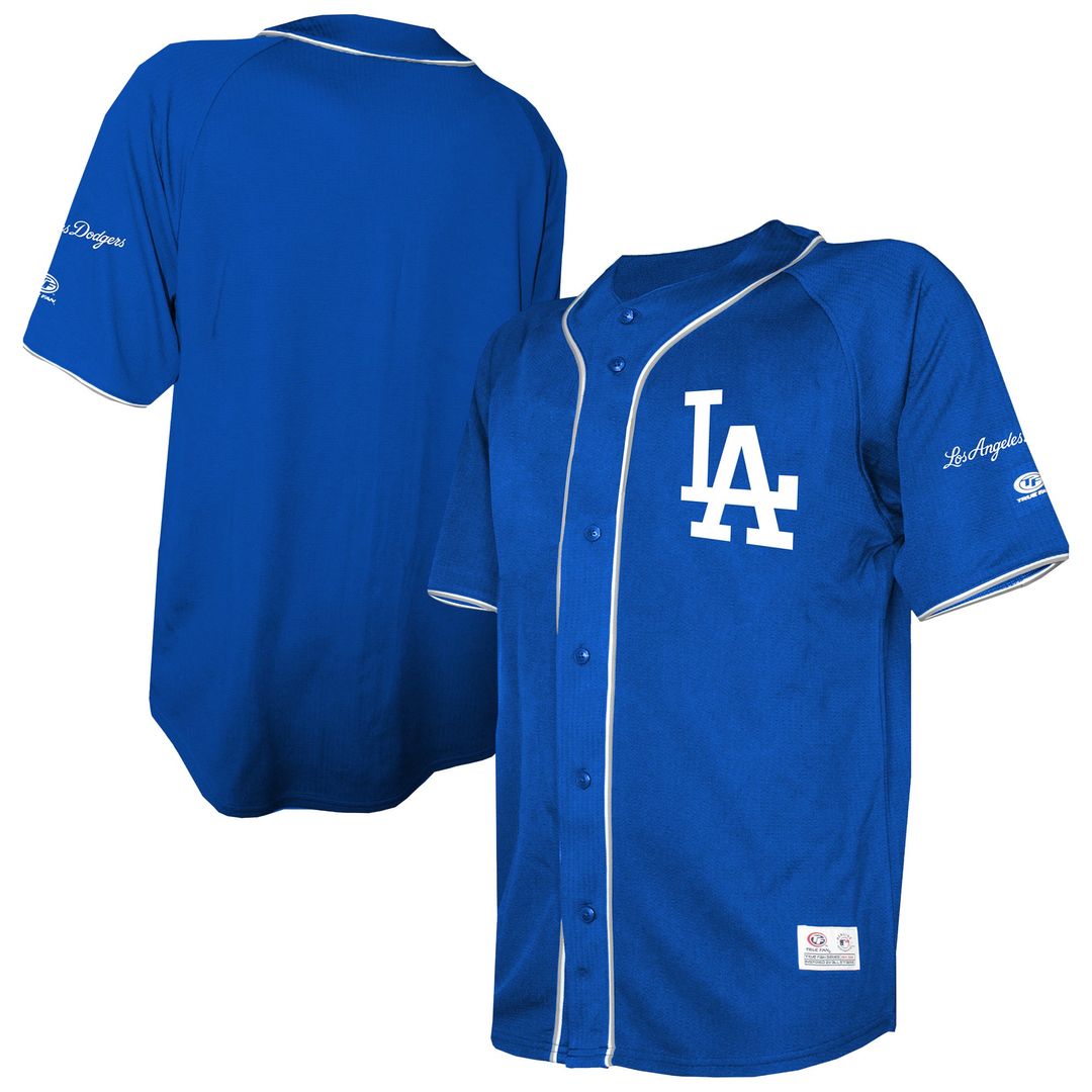 Los Angeles Dodgers Team Color Full-Button Fashion Jersey - Royal