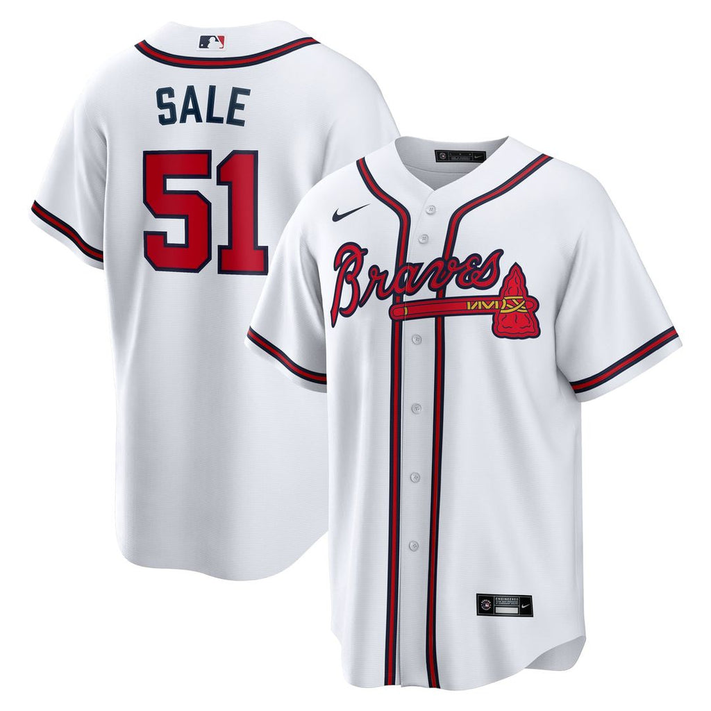 Chris Sale Atlanta Braves Home Jersey - White