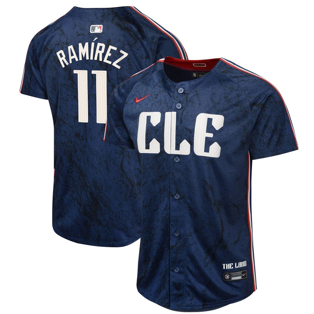 Jose Ramirez Cleveland Guardians Youth 2024 Jersey - Navy